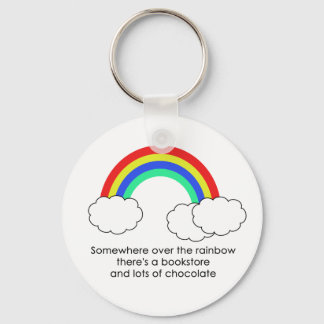 Über dem Regenbogen-Schlüsselanhänger (hell) Schlüsselanhänger