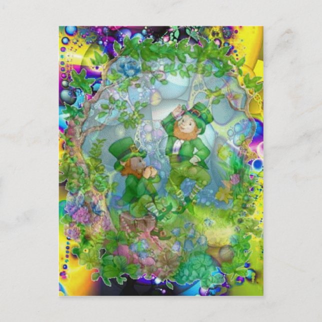 Über dem Regenbogen von Janiece Senn Postkarte (Vorderseite)