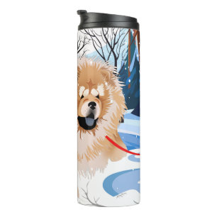 ÜBER DEM RIVER Red Chow Thermal Tumbler Thermosbecher