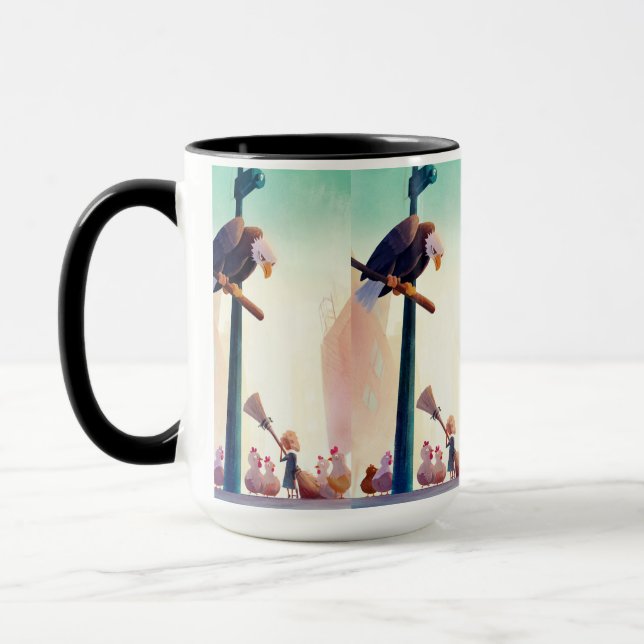 Über dem ruhigen Morgen Tasse (Links)