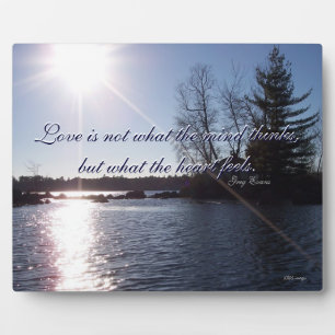 Über dem See Fotoplatte