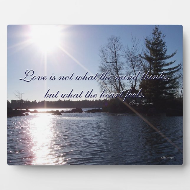 Über dem See Fotoplatte (Vorderseite)