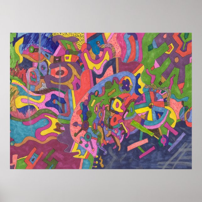 "Über dem Sturm" 24x18 Poster (Vorne)