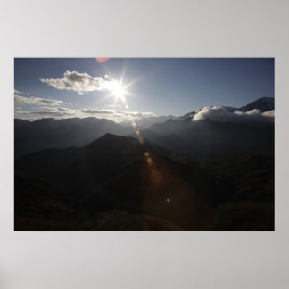 Über den Bergen Poster