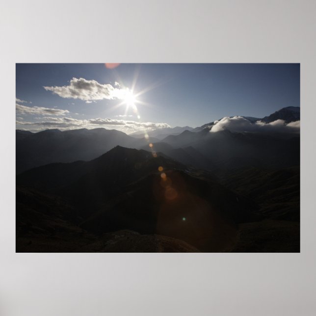 Über den Bergen Poster (Vorne)