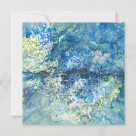 Über den Bergen, über dem Meer Feiertagskarte