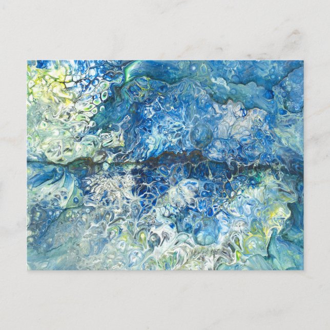 Über den Bergen über dem Meer Postkarte (Vorderseite)