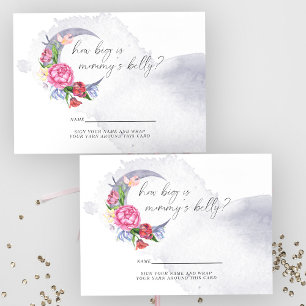 Über den Blume Wie groß ist der Bauch der Mama Begleitkarte