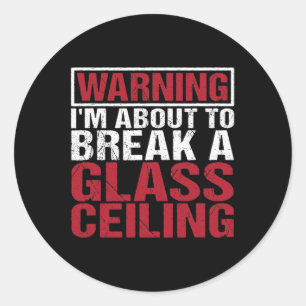 Über den Bruch der GL-Obergrenze für Frauen Runder Aufkleber