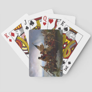 Über den Delaware River, George Washington Spielkarten