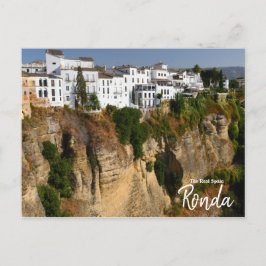 Über den Edge Ronda, Spanien Postkarte
