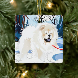 ÜBER DEN FLUSS Cream Chow 2023 Ornament