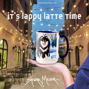 ÜBER DEN FLUSS Finnischer Lapphund-Becher Tasse