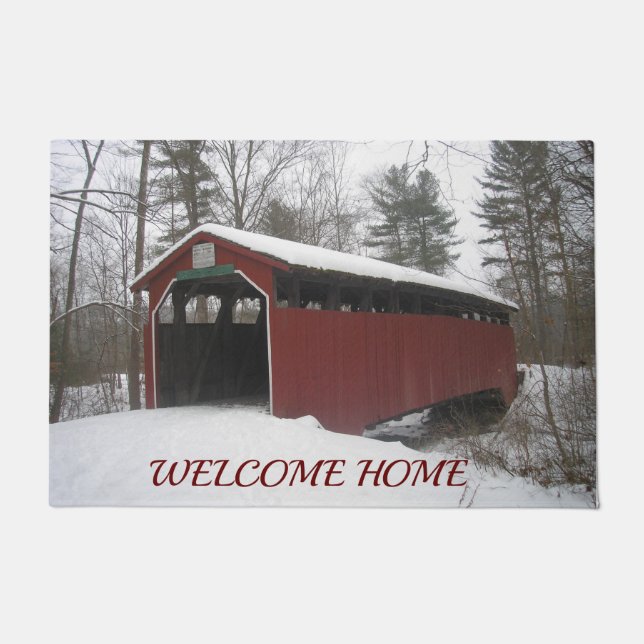 "Über den Fluss und durch den Wald" Fußmatte (Vorderseite)