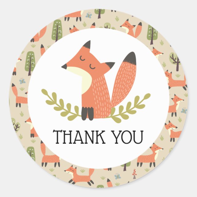 Über den Fluss und durch den Wald Runder Aufkleber (Vorderseite)