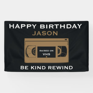 Über den Hügel Nostalgischer Geburtstag Banner