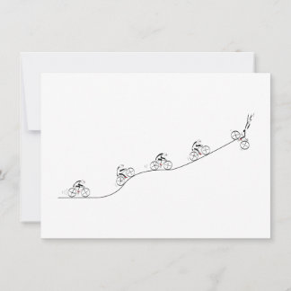 Über den Hügel radeln zum Geburtstag Einladung