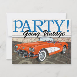 Über den Hügel - Route 66 - Vintage Cars Einladung