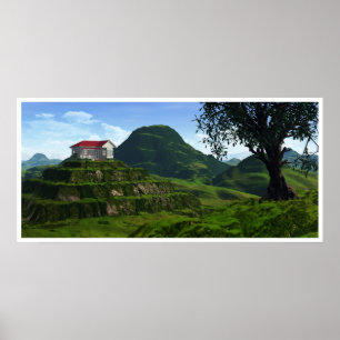 Über den Hügeln Poster