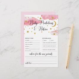 Über den Mond Baby Advice and Predictions Card