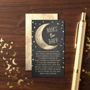 Über Den Mond Baby Shower Bücher Für Baby Enclos Begleitkarte
