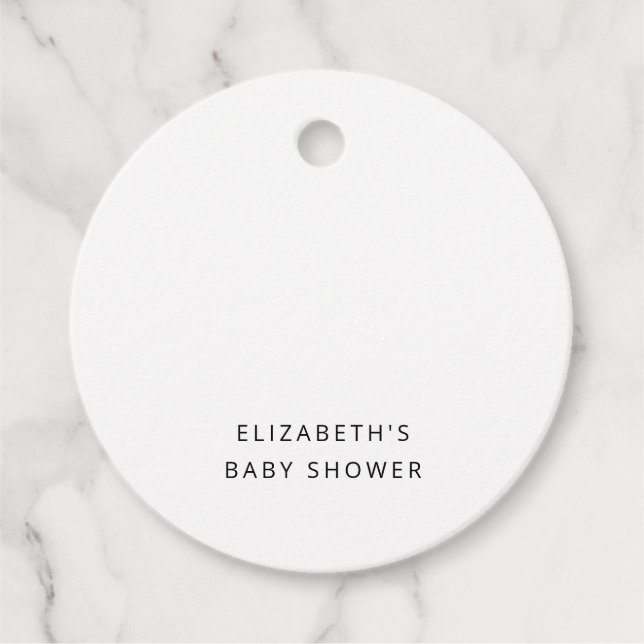 Über den Mond Babyduschteppichen Geschenkanhänger (Vorderseite)