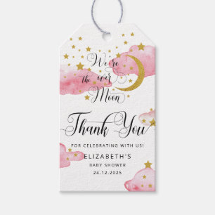 Über den Mond Babyduschteppichen Geschenkanhänger