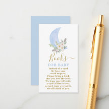 Über den Mond Bücher für Baby Boy Card