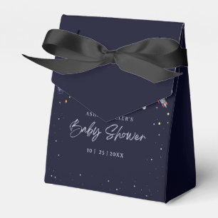 Über den Mond Jungen Baby Shower Party Weltraumgal Geschenkschachtel