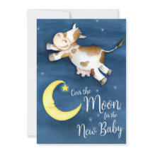 Über den Mond Kuh springen Babydusche