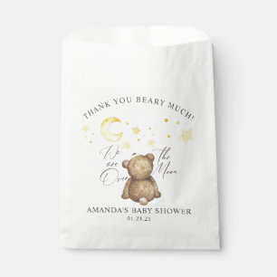 Über Den Mond Teddybär-Baby-Party Geschenktütchen