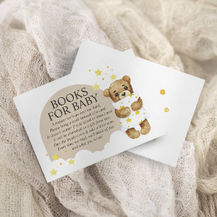 Über den Mond Teddybär Bücher für Baby Begleitkarte
