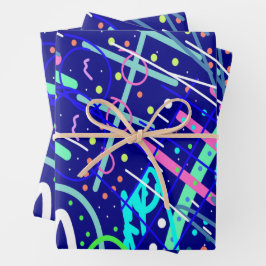Über den nächtlichen Himmel Geschenkpapier Set