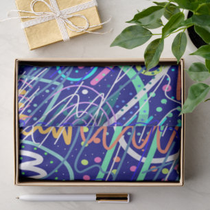 Über den nächtlichen Himmel Seidenpapier