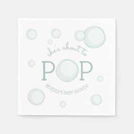 Über den Pop Bubbles Baby Dusche Serviette