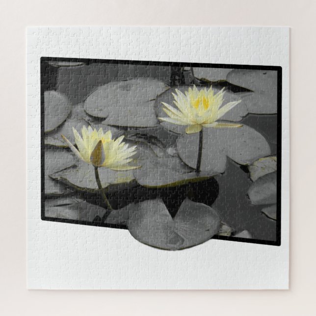 Über den Rahmen hinaus blühen Puzzle (Vertikal)