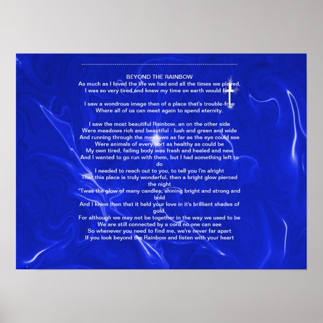 ÜBER DEN RAINBOW HINAUS POSTER (Vorne)