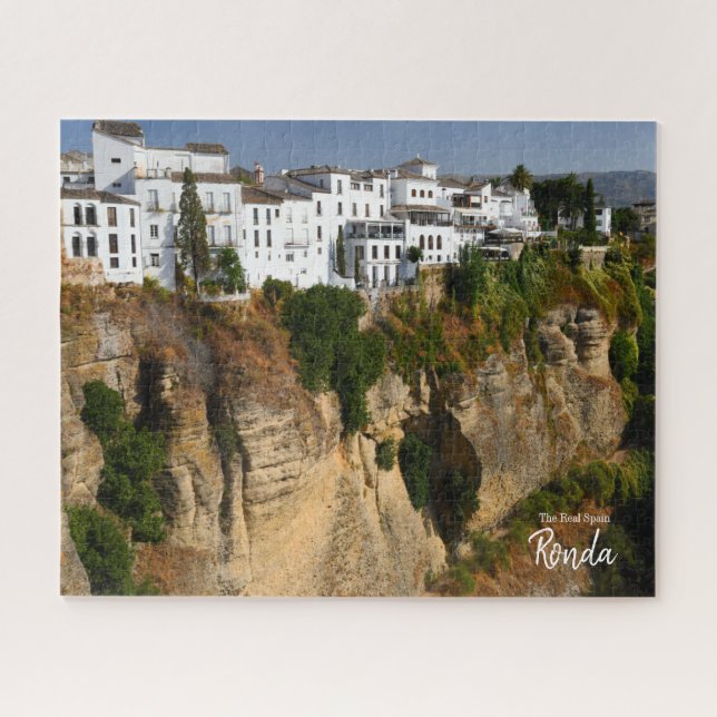 Über den Rand - Ronda, Spanien Puzzle (Horizontal)