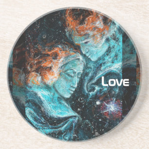 Über den Raum hinweg Getränkeuntersetzer