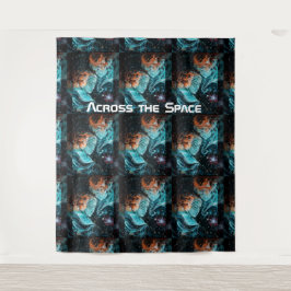 Über den Raum hinweg Wandteppich