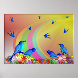 Über den Regenbogen......Poster Poster