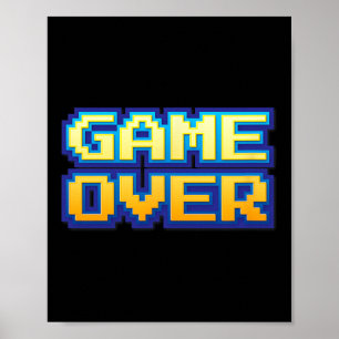 Über den Vintagen Retro-Videospiel-Arcade-80er der Poster