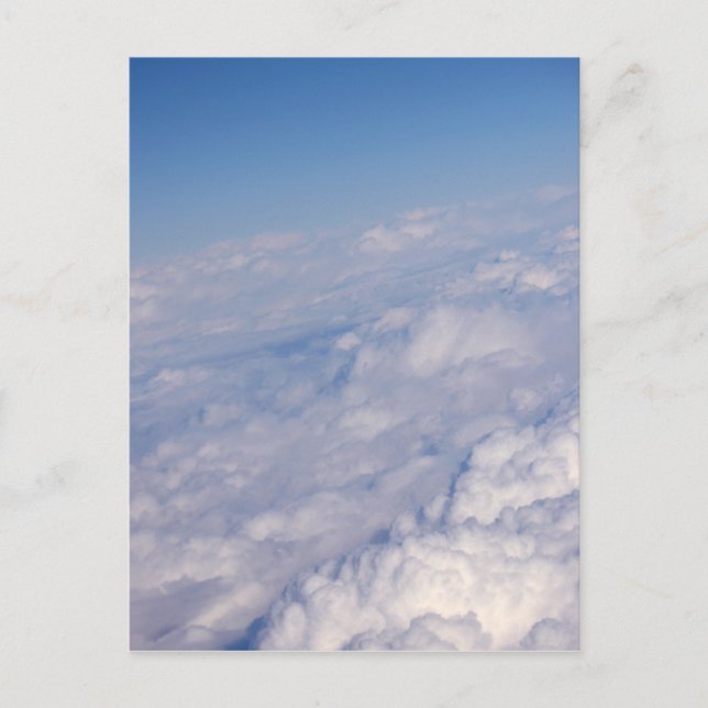 über den Wolken Postkarte (Vorderseite)