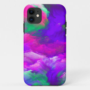 Über den Wolken rosa Lila Abstrakte Kunst Case-Mate iPhone Hülle