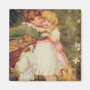 Über der Gartenmauer Magnet