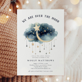 Über der Gold Stars Baby Dusche Einladung