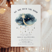 Über der Gold Stars Baby Dusche