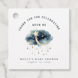 Über der Gold Stars Baby Dusche Geschenkanhänger