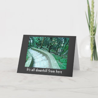 Über der Hügel-Geburtstags-Karte Karte