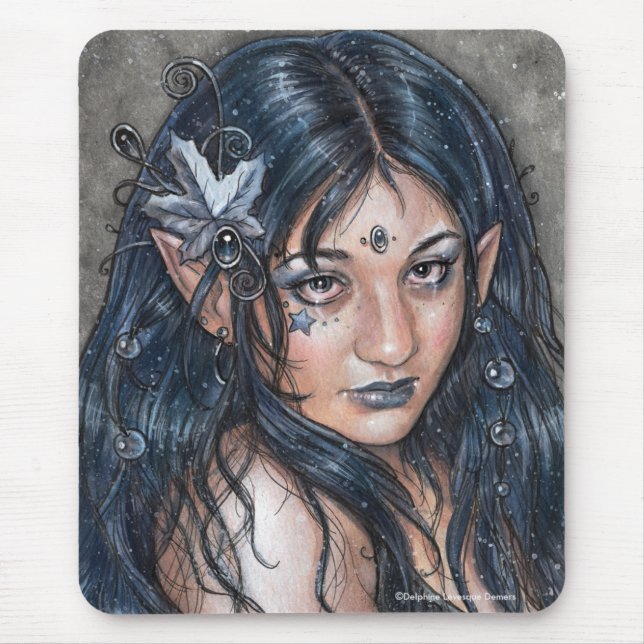 Über der Nacht sah ich Ihre Gesichts-Fee Mousepad (Vorne)